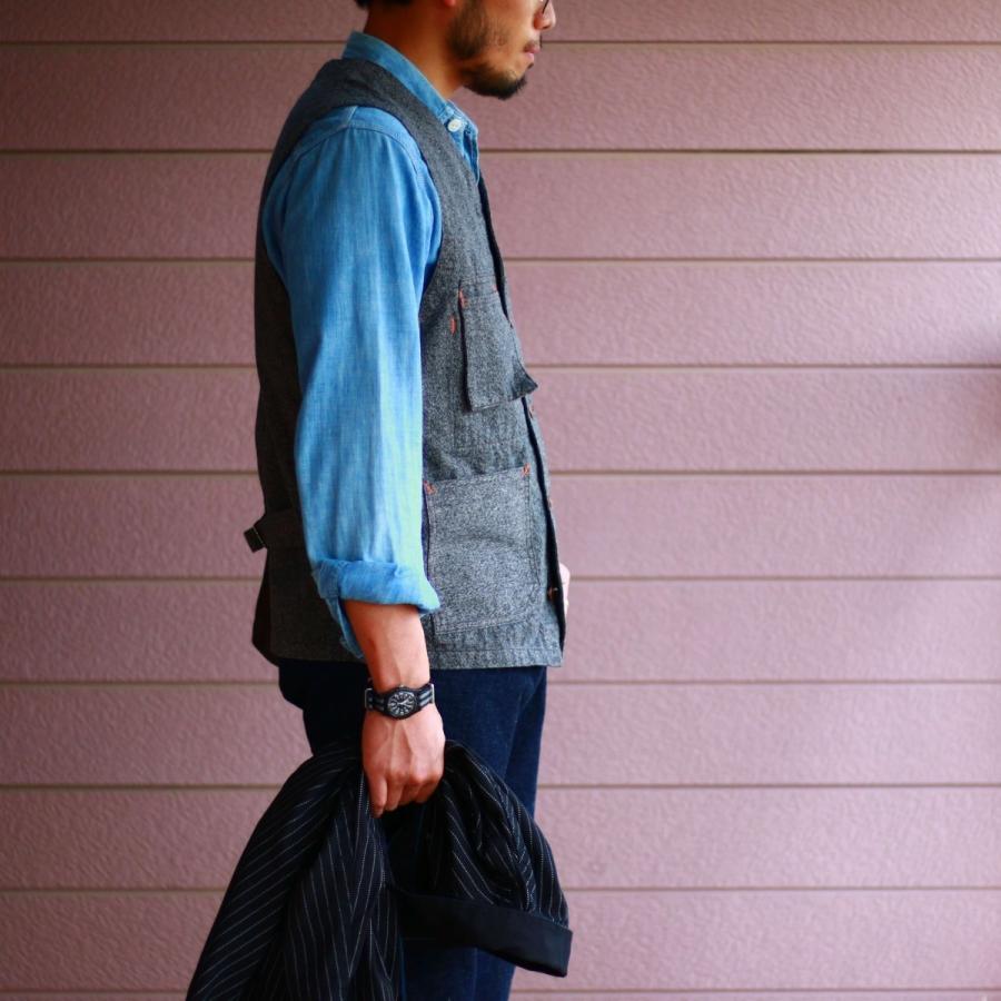 TCBジーンズ ワークベスト タビーズベスト コバートブラウン TCB jeans