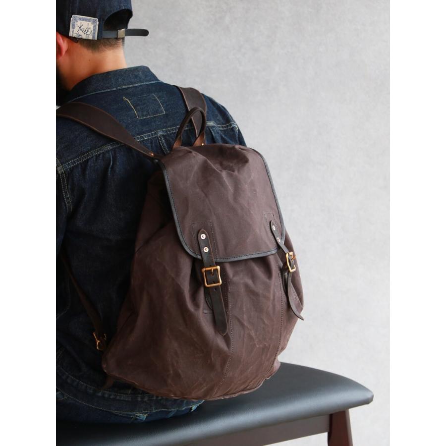 vasco（ヴァスコ） キャンバス×レザー アーミーリュックサック タイプ2