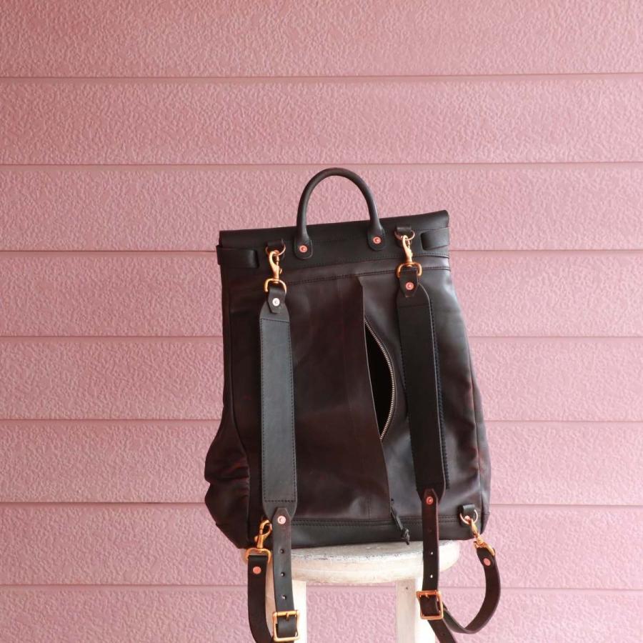 vasco レザーボヤージュ 2WAY リュックサック ブラック ヴァスコ LEATHER VOYOGE 2WAY RUCKSACK | vasco | 12