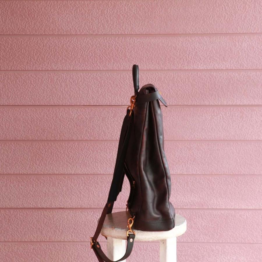 vasco（ヴァスコ） レザーボヤージュ 2WAY リュックサック ブラック