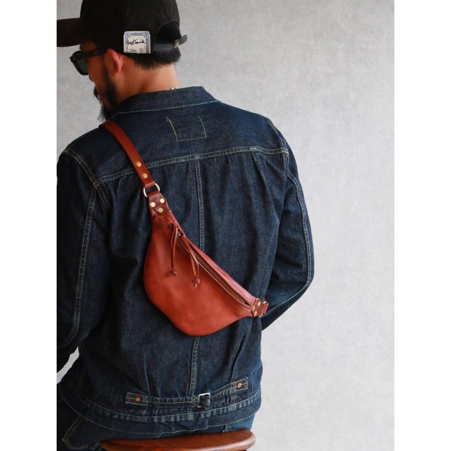 vasco レザーウエストバックスモール vasco - LEATHER WAIST BAG - SMALL [BROWN] | ウエストバッグ