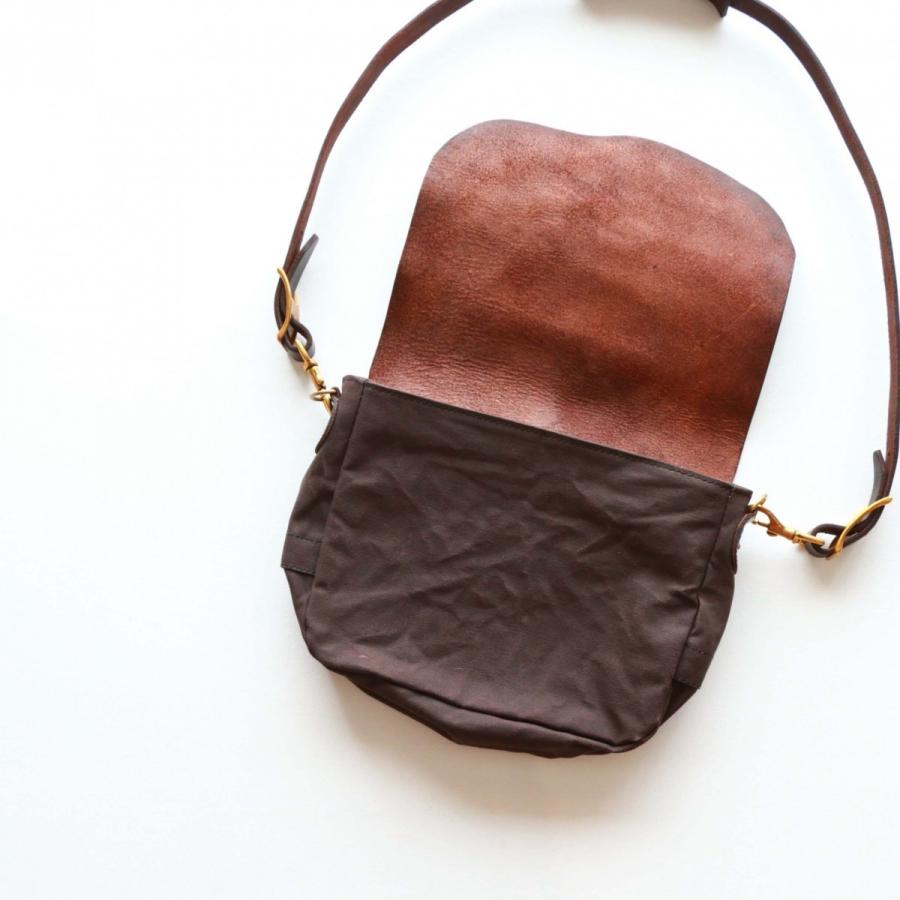 vasco キャンバス×レザー メールバッグ スモール 刻印ナシ ブラック ヴァスコ CANVAS×LEATHER MAIL BAG -SMALL | vasco | 12