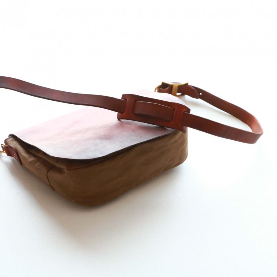 vasco キャンバス×レザー メールバッグ スモール 刻印ナシ オリーブドラブ ヴァスコ CANVAS×LEATHER MAIL BAG -SMALL | vasco | 10