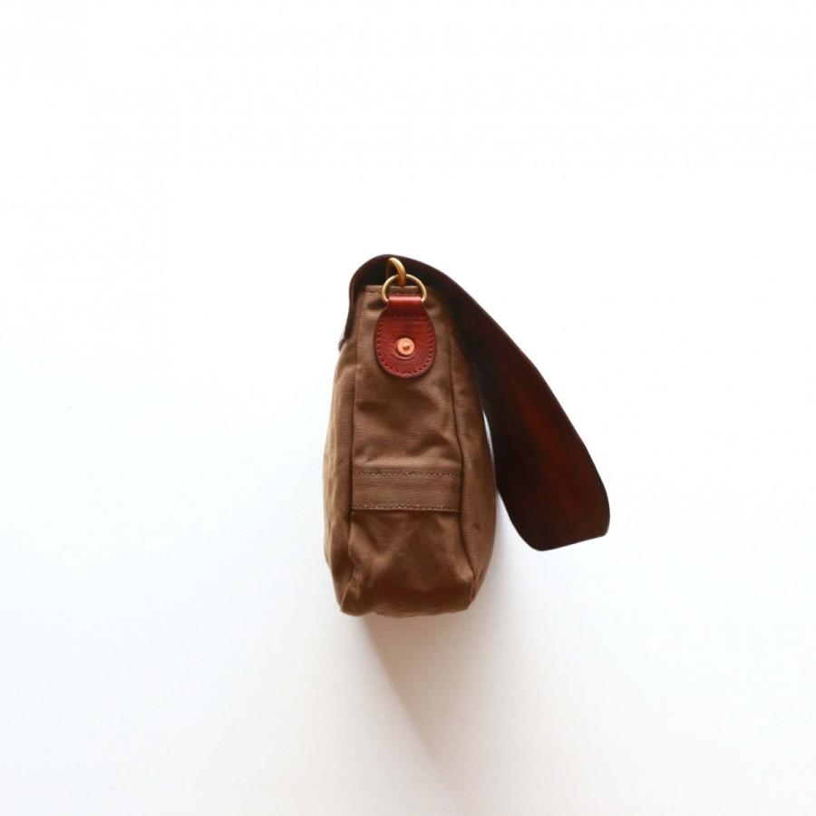 vasco キャンバス×レザー メールバッグ スモール 刻印ナシ オリーブドラブ ヴァスコ CANVAS×LEATHER MAIL BAG -SMALL | vasco | 11