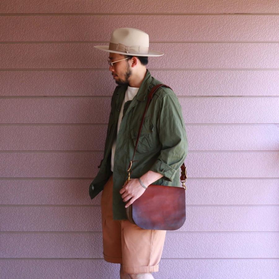 vasco キャンバス×レザー メールバッグ スモール 刻印ナシ オリーブドラブ ヴァスコ CANVAS×LEATHER MAIL BAG -SMALL | vasco | 02