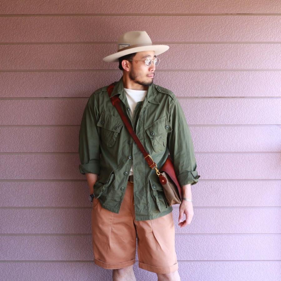 vasco キャンバス×レザー メールバッグ スモール 刻印ナシ オリーブドラブ ヴァスコ CANVAS×LEATHER MAIL BAG -SMALL | vasco | 04