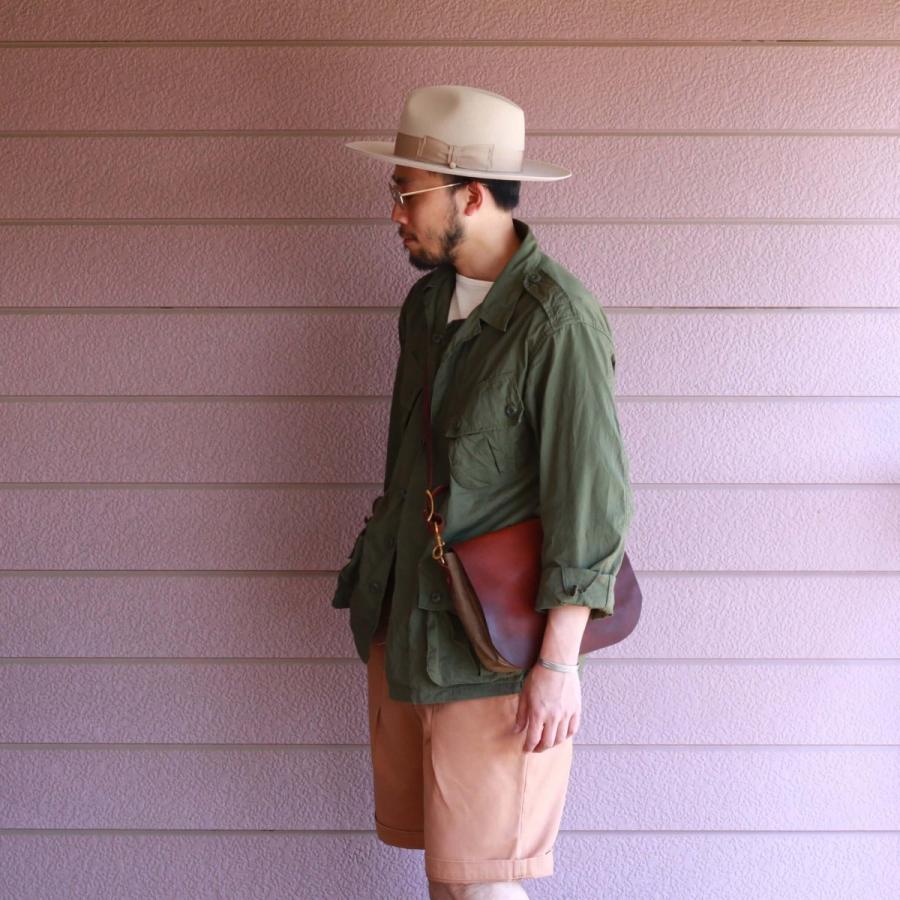 vasco キャンバス×レザー メールバッグ スモール 刻印ナシ オリーブドラブ ヴァスコ CANVAS×LEATHER MAIL BAG -SMALL | vasco | 05