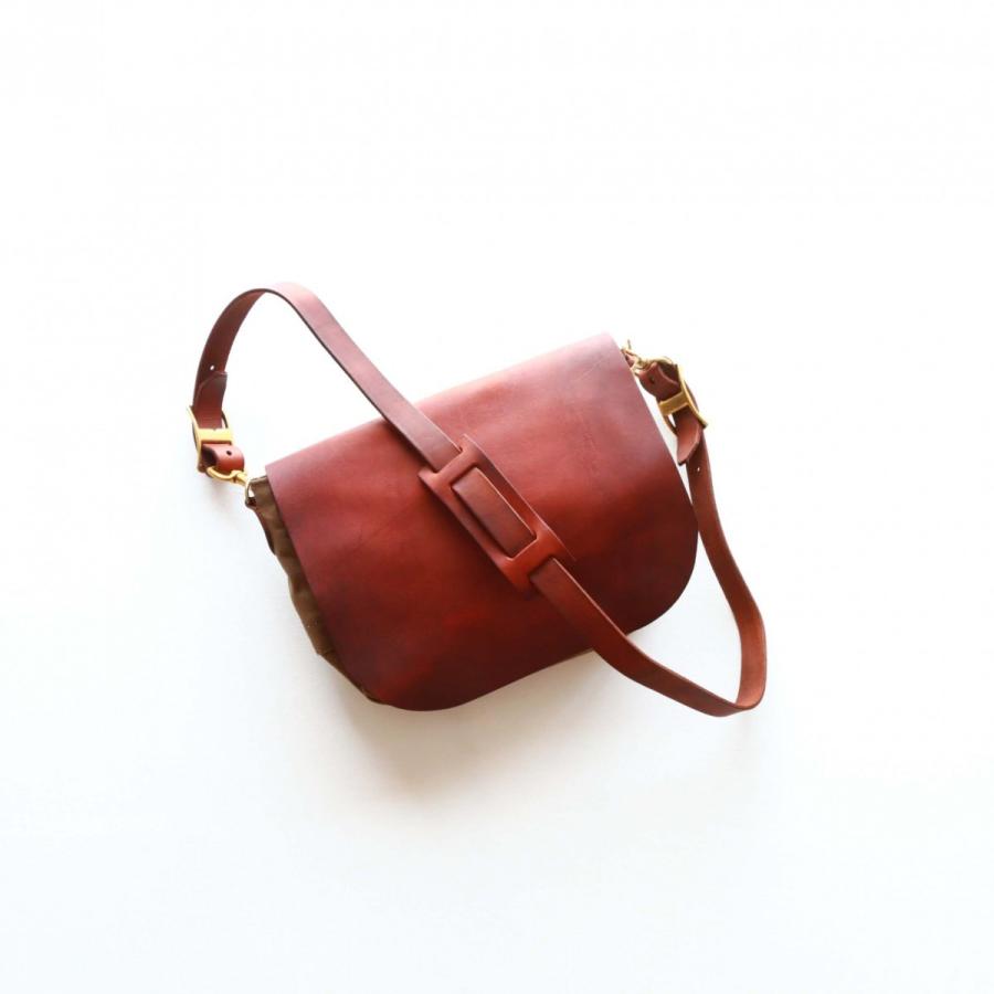 vasco キャンバス×レザー メールバッグ スモール 刻印ナシ オリーブドラブ ヴァスコ CANVAS×LEATHER MAIL BAG -SMALL | vasco | 08