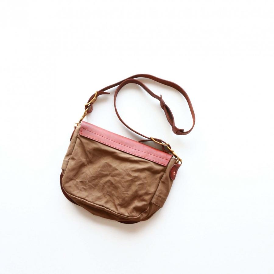 vasco キャンバス×レザー メールバッグ スモール 刻印ナシ オリーブドラブ ヴァスコ CANVAS×LEATHER MAIL BAG -SMALL | vasco | 09