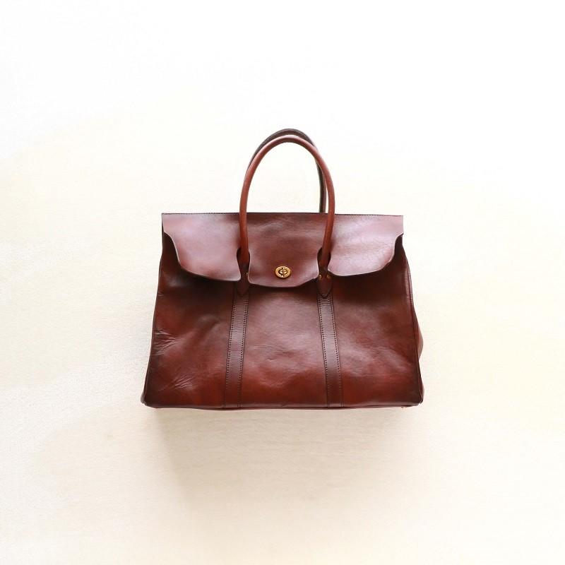 VASCO ヴァスコ　ダークブラウン レザー トートバッグ vasco ヴァスコ LEATHER BOAT TOTE BAG レザーボートトート