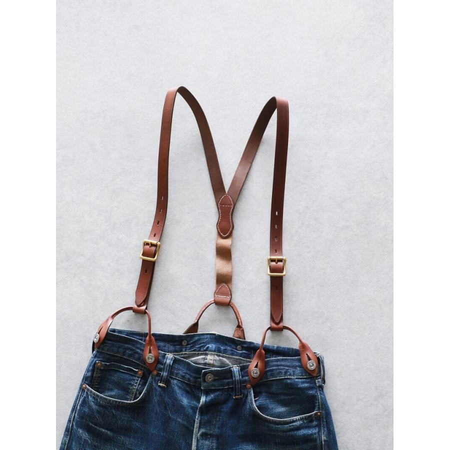 ヴァスコ　サスペンダー vasco ヴァスコ 別注 LEATHER SUSPENDER レザーサスペンダー