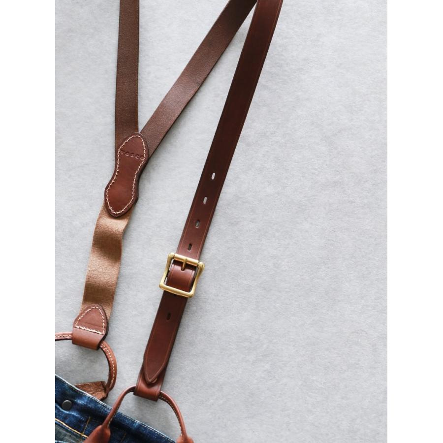 vasco 別注 ヴァスコ LEATHER SUSPENDER レザーサスペンダー ジーンズ デニム｜quriousweb｜14