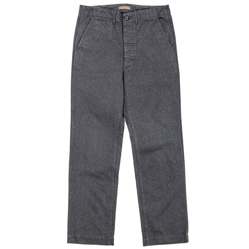 Workers ワーカーズ トラウザー シャンブレー コットン　S WORKERS ワーカーズ Officer Trousers, Regular Fit, Type 2