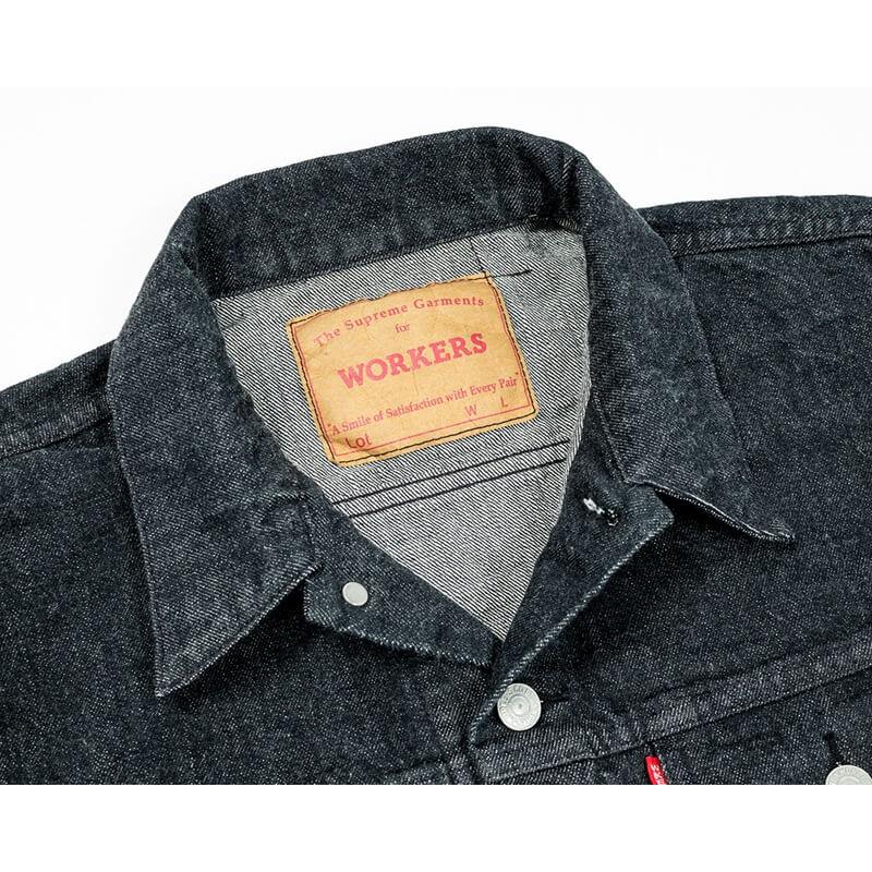 WORKERS ワーカーズ Lot 857 Black, 13.75oz, Black Raw Denim
