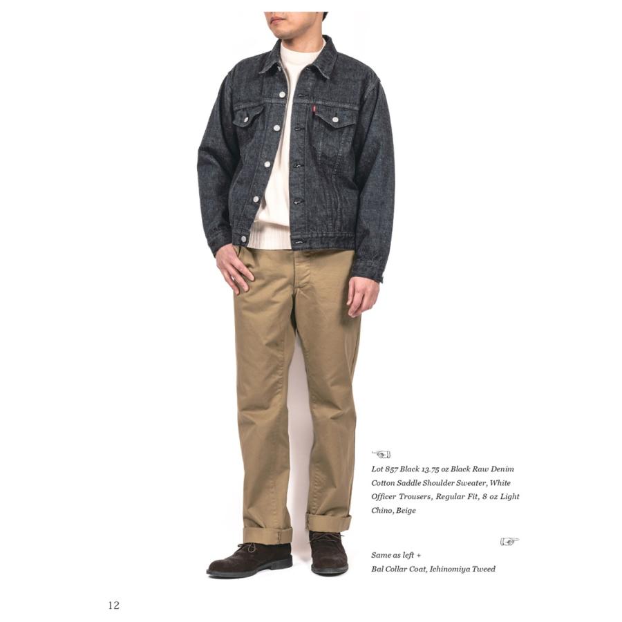 WORKERS ワーカーズ Lot 857 Black, 13.75oz, Black Raw Denim