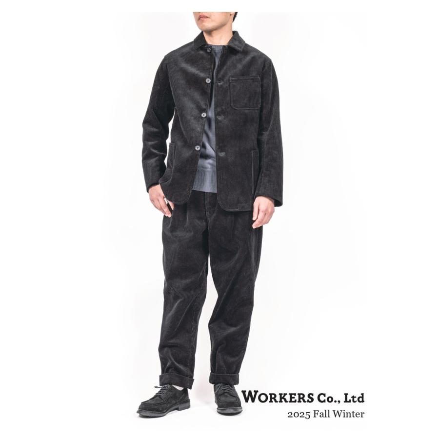 ご予約 / WORKERS ワーカーズ Trousers, Heavy Corduroy Brown 9月お