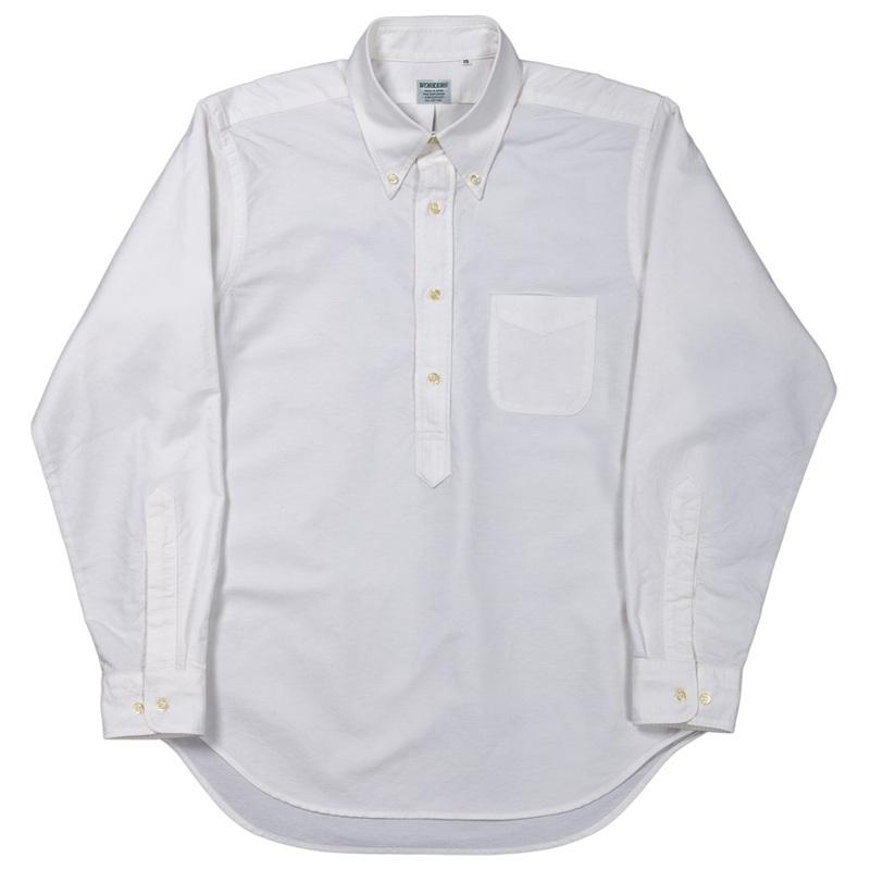 ご予約 / WORKERS ワーカーズ Pullover BD, Dan R OX, White 10月お