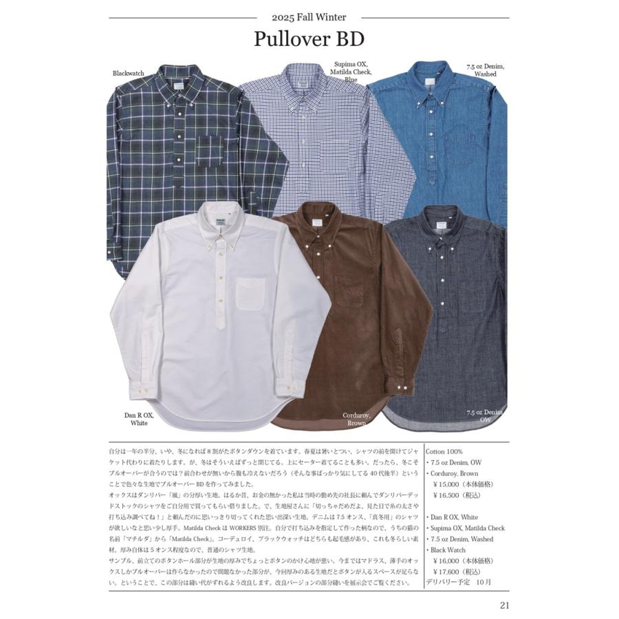 ご予約 / WORKERS ワーカーズ Pullover BD, Dan R OX, White 10月お