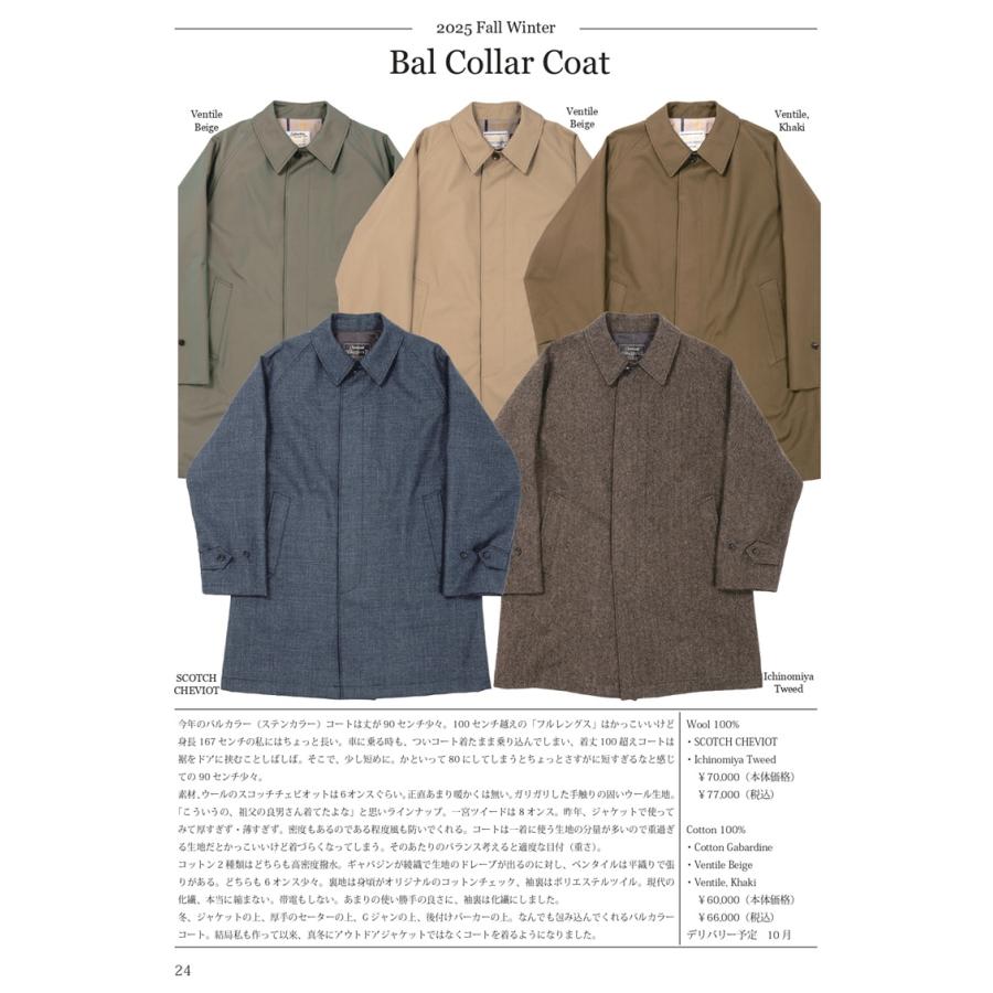 ご予約 / WORKERS ワーカーズ Bal Collar Coat, Ichinomiya Tweed 10月