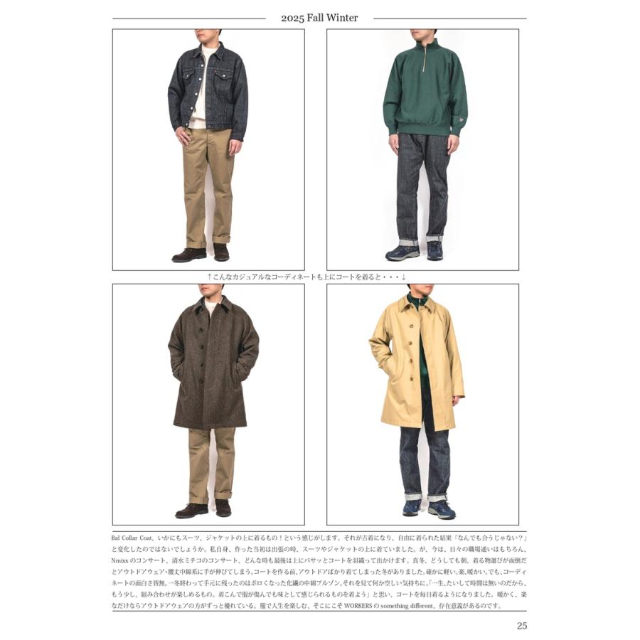 ご予約 / WORKERS ワーカーズ Bal Collar Coat, Ichinomiya Tweed 10月