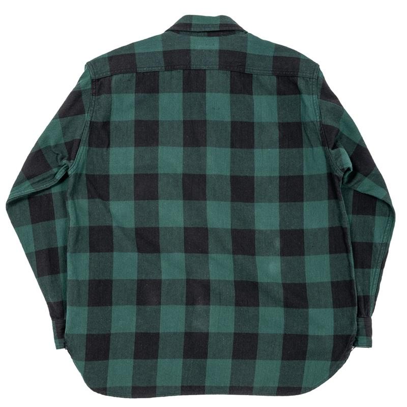 ご予約 / WORKERS ワーカーズ Deluxe Shirt, Pullover, Green Buffalo
