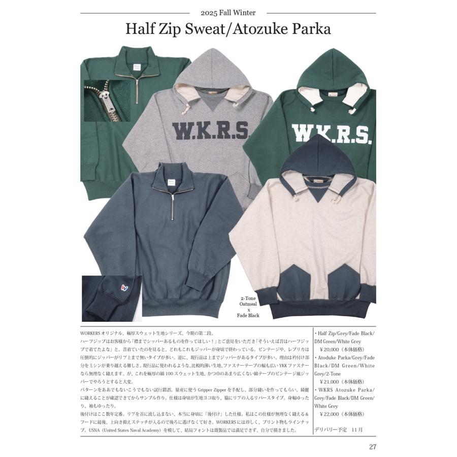 ご予約 / WORKERS ワーカーズ WKRS Atozuke Parka, Grey 11月お届け