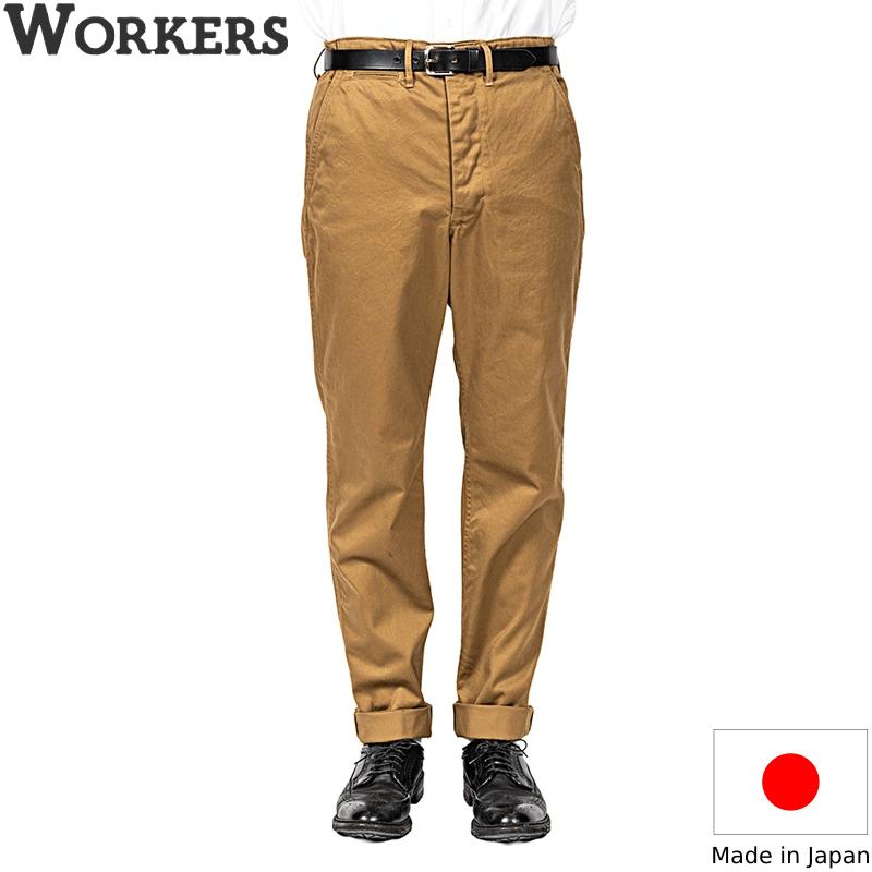 WORKERS ワーカーズ Officer Trousers Slim Type2, USMC Khaki