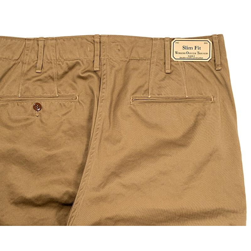 WORKERS ワーカーズ Officer Trousers Slim Type2, USMC Khaki