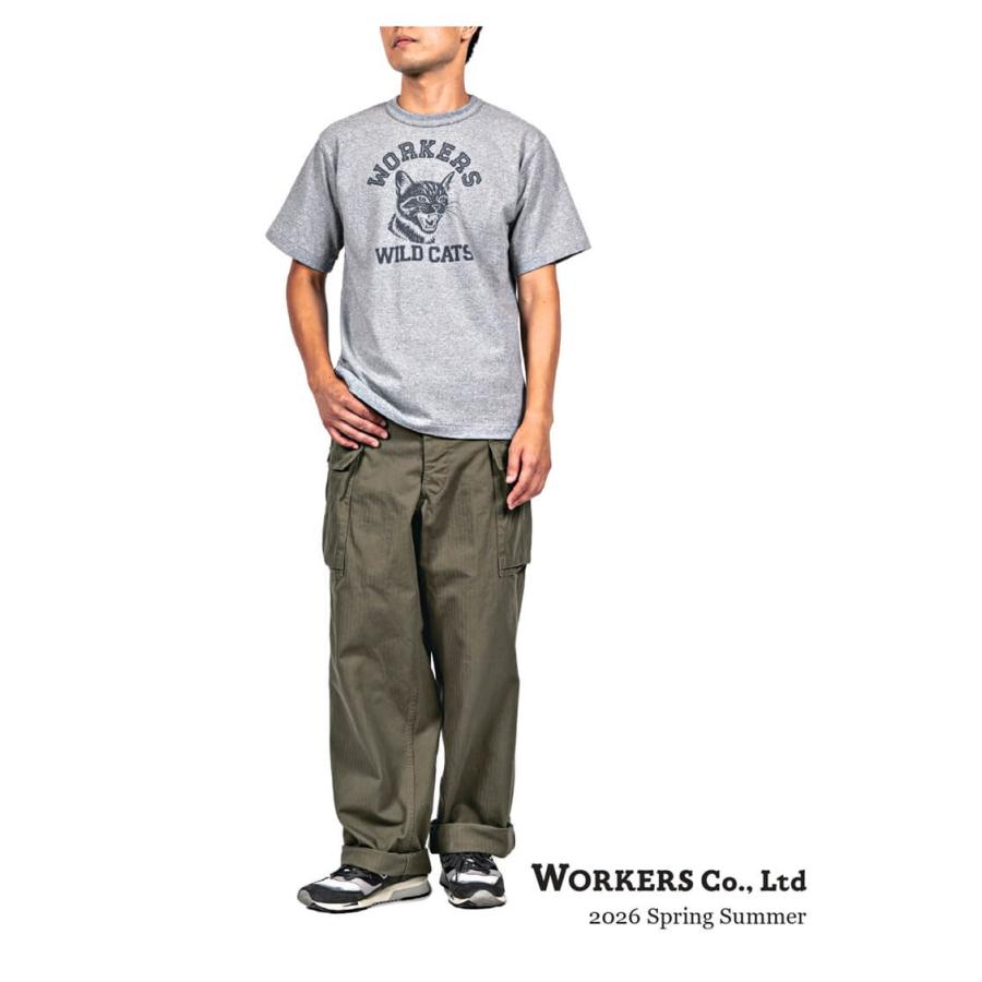 WORKERS ワーカーズ M43 Trousers Mod, OD Herringbone : キュリアス