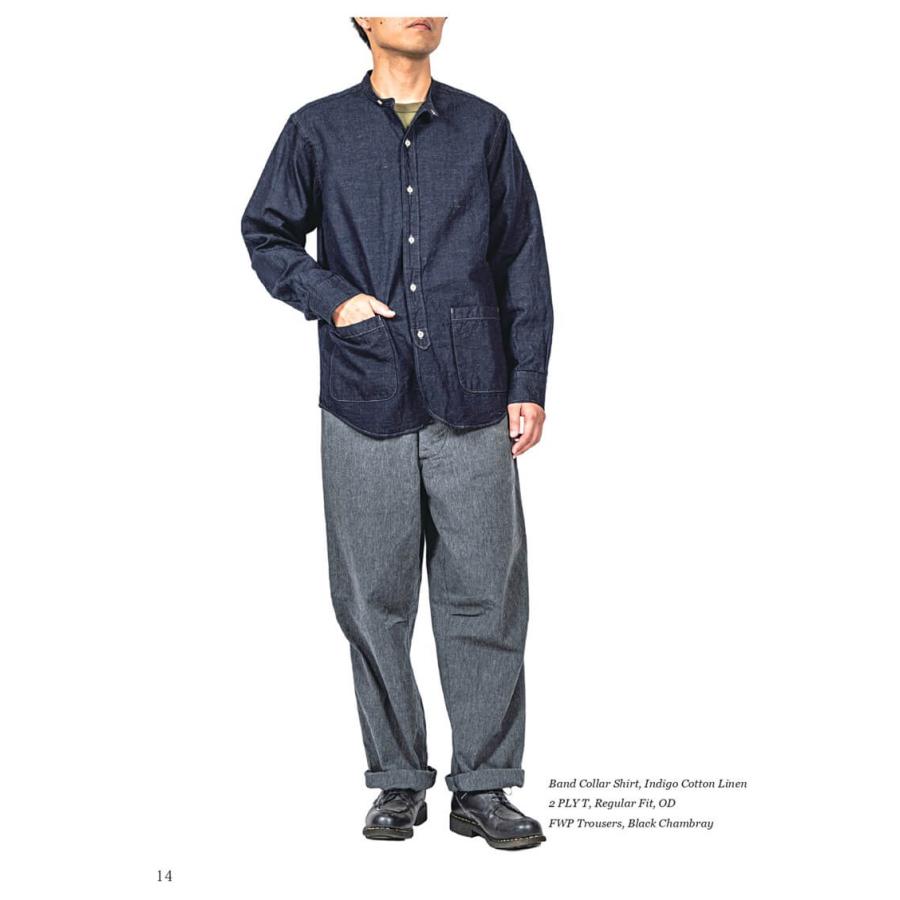 ご予約 / WORKERS ワーカーズ FWP Trousers, Black Chambray 4月お届け