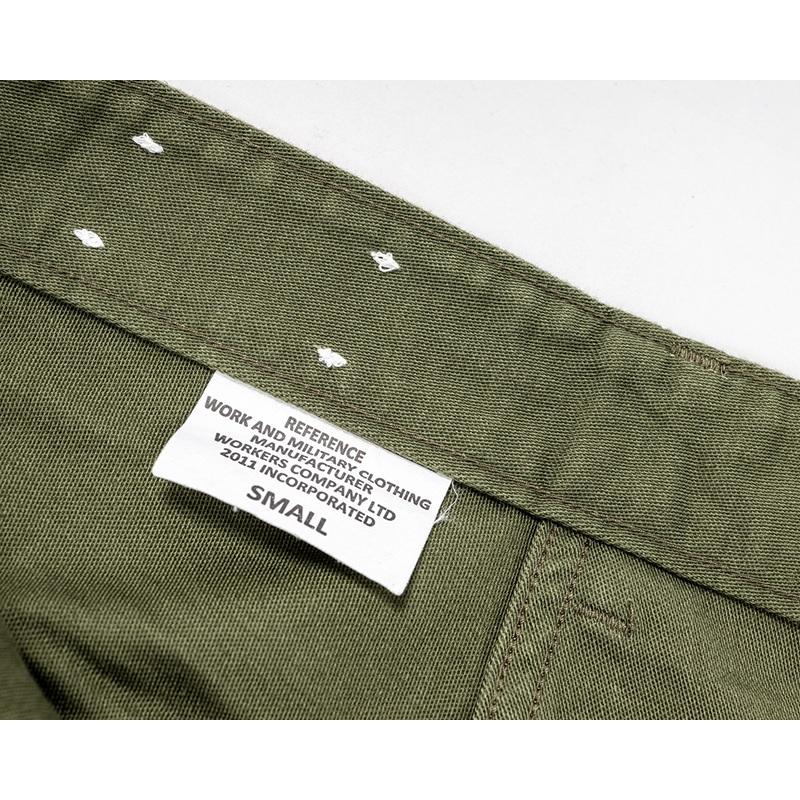 WORKERS ワーカーズ Baker Pants, Trace MIL-838-D, OD Poplin