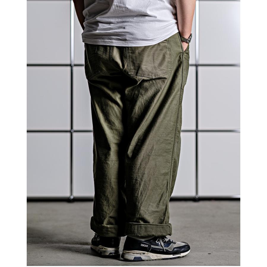 WORKERS ワーカーズ Baker Pants, Trace MIL-838-D, OD Poplin