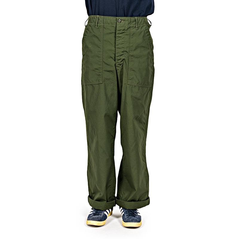 WORKERS ワーカーズ Baker Pants, Trace MIL-838-D, OD Poplin