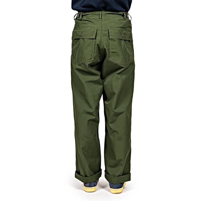WORKERS ワーカーズ Baker Pants, Trace MIL-838-D, OD Poplin