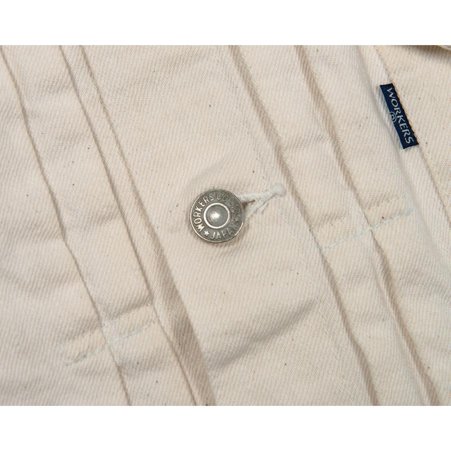 WORKERS ホワイトデニムジャケット 1st Type Jacket, White Denim