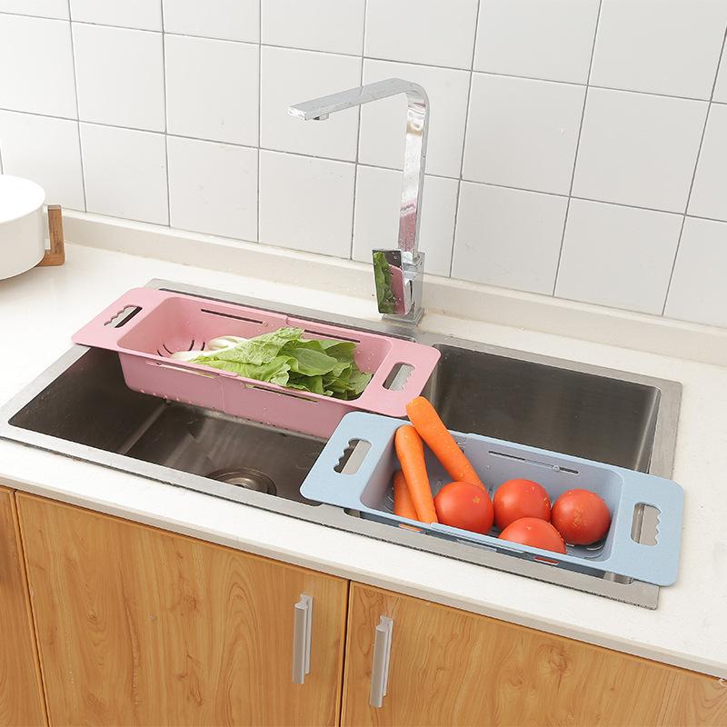 食器洗い機の果物野菜箸収納用格納式シンク排水バスケット お盆、トレイ 【最安値挑戦】