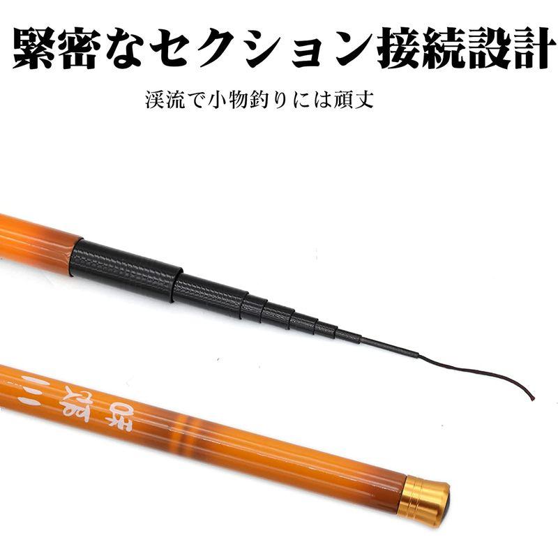 2021秋冬新作】 釣り竿 ロッド フィッシング 伸縮自在 渓流 堤防釣り 初心者 釣り愛好家 1m SANLIKE渓流竿 延べ竿 釣り竿 万能竿 高炭素超軽量 超軽量 伸縮式 仕舞寸法43cm コンパクト 持ち運び便利 初心者にも適用 全長4.5m