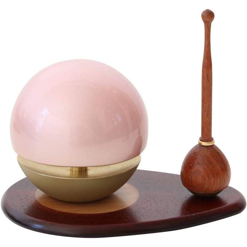 販売仏具6点 おりんセット 銀河 たまゆらりん ワインレッド ピンク