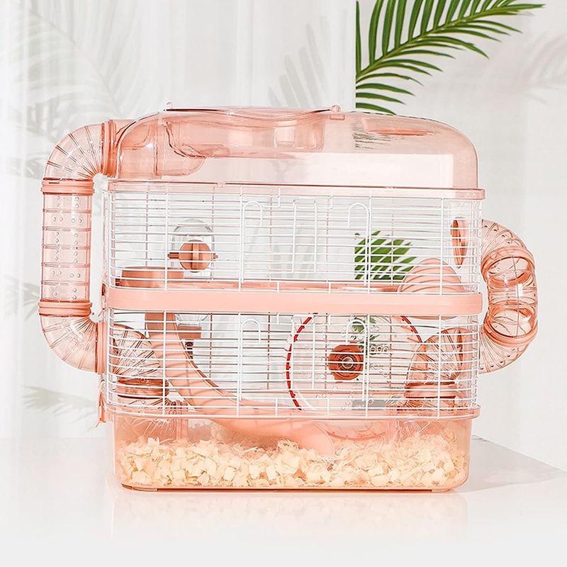 xinxin-homeハムスターケージ 小動物用 飼育ケージ アクリル製 パイプデザイン ペット用品 透明デザイン ハムスターハウス 幅広い xinxin homeハムスターケージ 小動物用 飼育ケージ アクリル製 パイプデザイン ペット用品 透明デザイン ハムスターハウス 幅広い