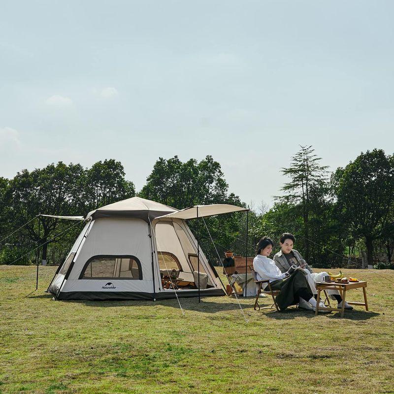 半額品半額品Naturehike ワンタッチ テント 3人 4人 5人用 ?ロッジ型