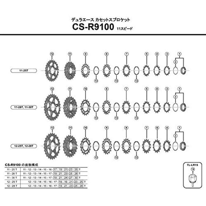 シマノ(SHIMANO) リペアパーツ 16TギアA CS-9000 Y1YC16000｜quvmall2｜03