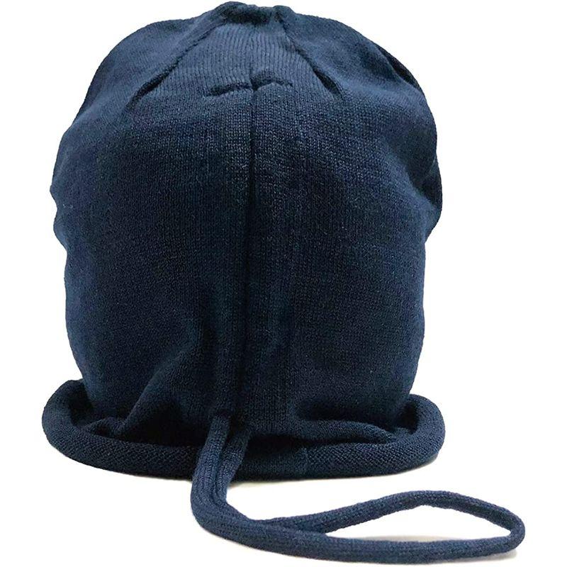 ベーシックエンチ Solid Strings Knit Cap ニット帽 帽子 大きめ対応 薄手 フリーサイズ レディース メンズ ネイビー｜quvmall2｜05