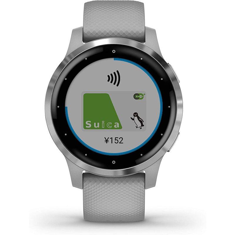 GARMIN vivoactive 4S Powder Gray/Silver 010-02172-07｜quvmall2｜07