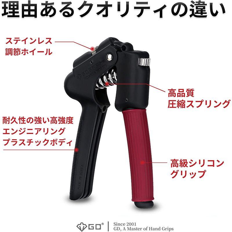 GD Grip Pro ハンドグリップ (13~45kg) 握力トレーニング 負荷調整とグリップ幅調整が可能｜quvmall2｜02