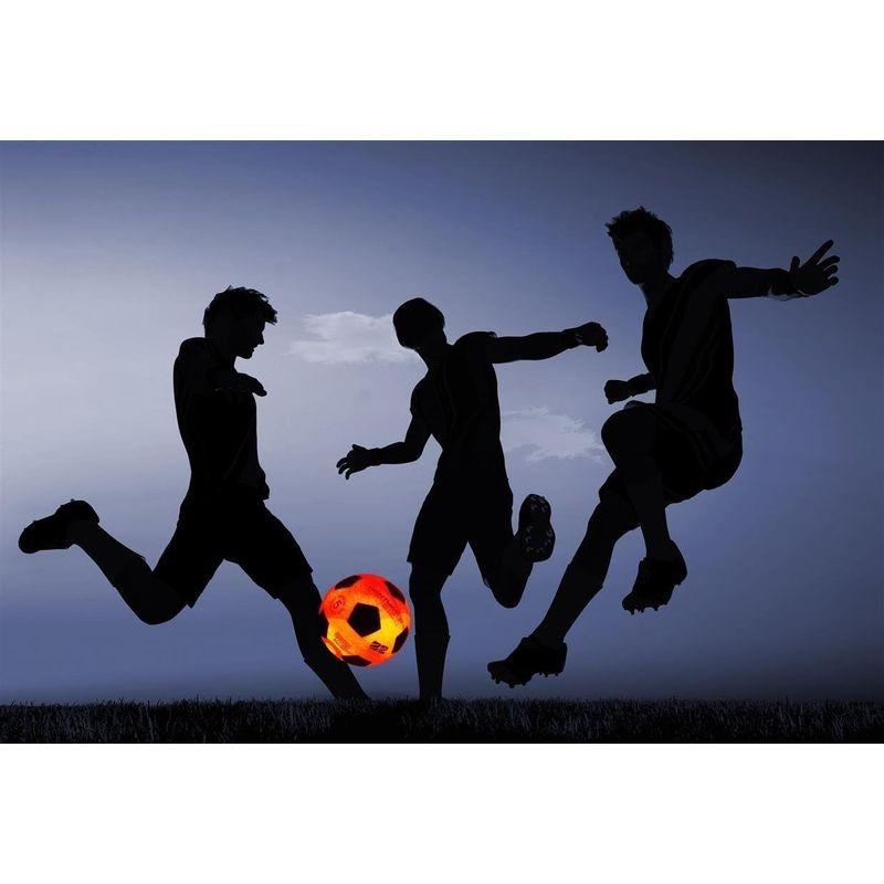 光るサッカーボール 5号球 選べる3カラー NIGHTMATCH ナイトマッチ LED ライトアップ サッカーボール フリースタイル フット｜quvmall2｜08