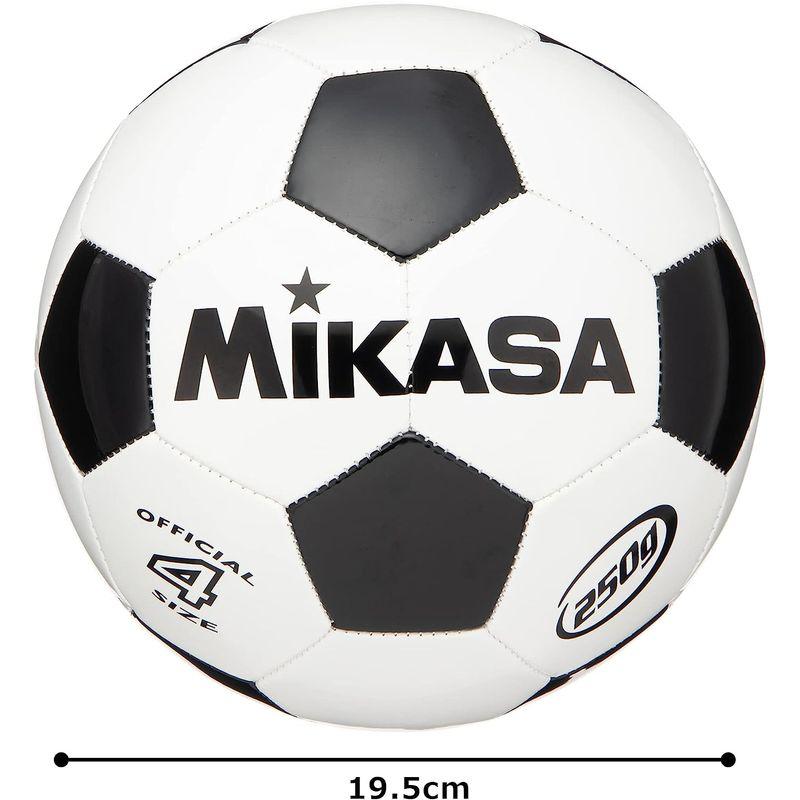 ミカサ(MIKASA) サッカーボール 4号 (小学生用) 約250g ホワイト/ブラック 縫いボール SVC403-WBK 推奨内圧0.3｜quvmall2｜02