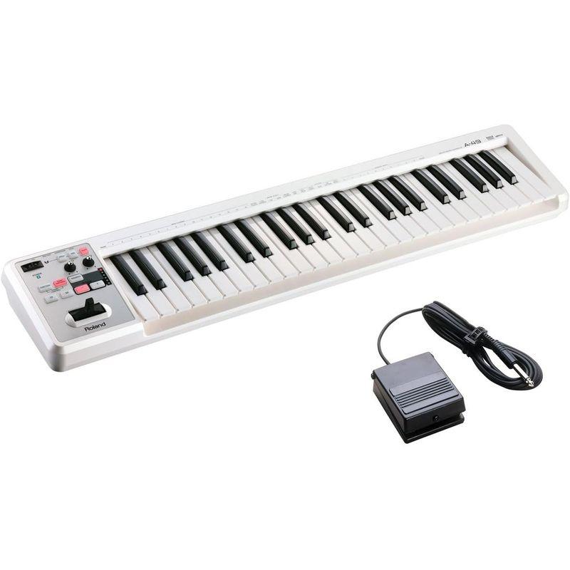 Roland ローランド/A-49 WH ホワイト DP-2ペダルセット 49鍵盤MIDIキーボード｜quvmall2｜02