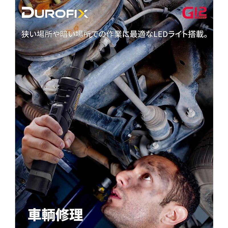 Durofix G12 10.8V 充電式 ラチェットレンチ セット 3/8” (9.53mm) 最大回転数450RPM ブラシレスモーター｜quvmall2｜02