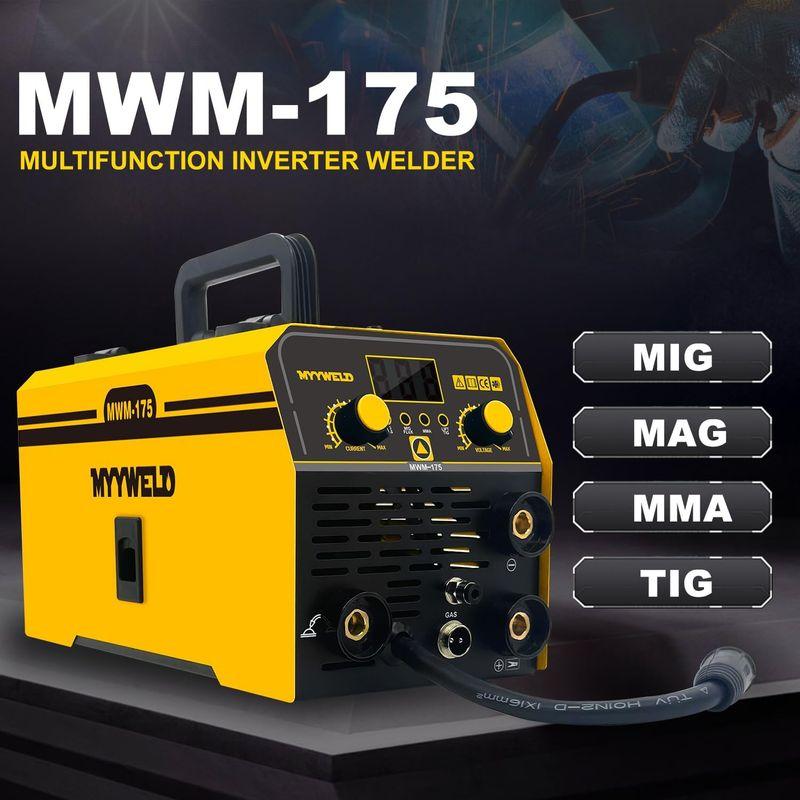 MYYWELD 半自動溶接機 MWM-175 ガス・ノンガス MIG/MMA/TIG 4 in 1