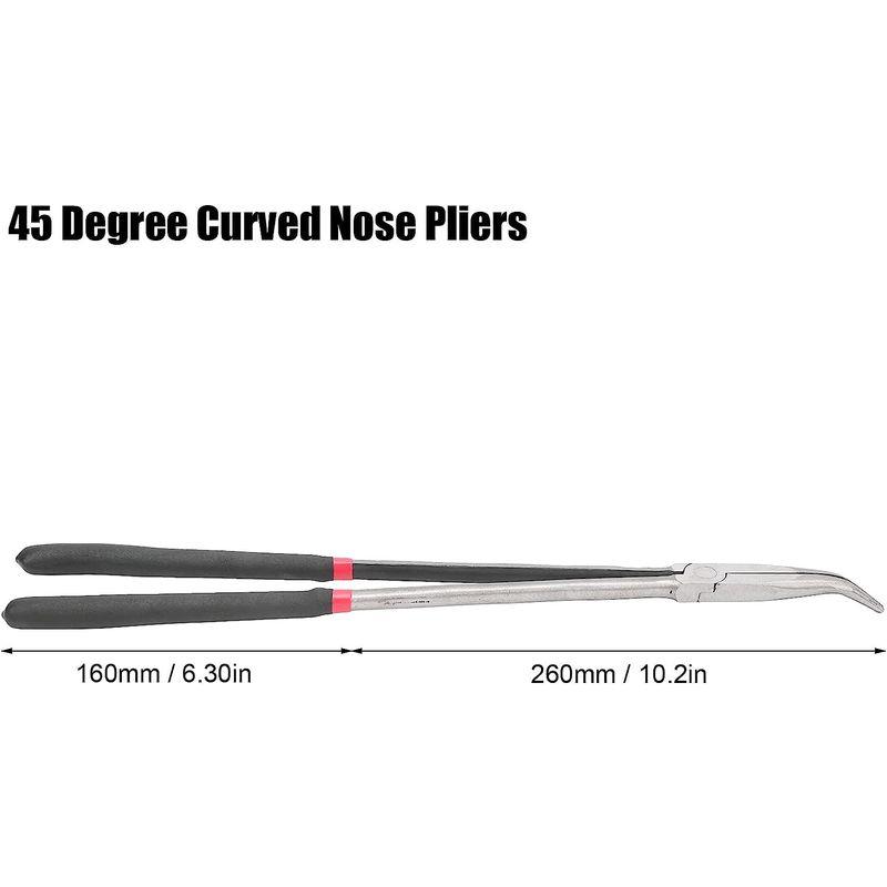 ロングラジオペンチ 曲 ラジオペンチ ノーズプライヤー 全長400mm プライヤー エクストラロング ロングリーチプライヤー 先曲がり 先細｜quvmall2｜02